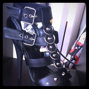 Heels with spikes